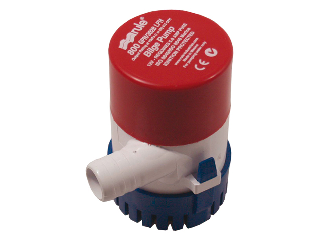 Bilge Pump, Submersible 800GpH 24V Round Port:3/4"