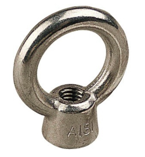 Eye nut, 1/2"-13NC 316SS