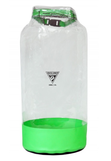 Dry Bag, Glacier Large Clear/Lime 11.5 x 24"