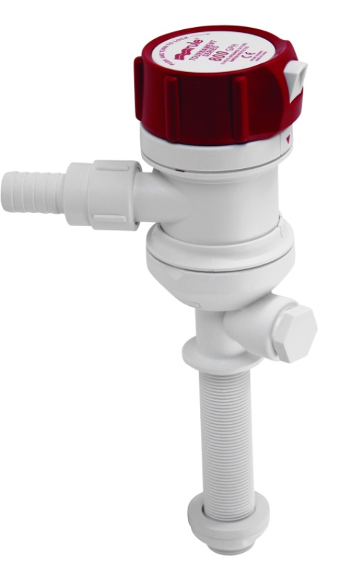 Livewell/Aerator Pump, Straight Port 12V 800GpH Pro Series