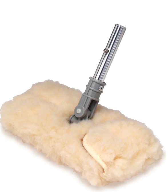 Pad Base & Cover, "Swivel Pad Combo" Synthetic Lambs Wool Cover with Shur-Lok Male