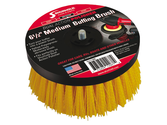 Brush, DAP Scrub Ø:5" Medium Bristles fits Dual Action Polisher