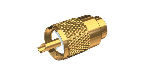 Connector, Gold-Plated with Adapter:UG176 for RG-8x Cable