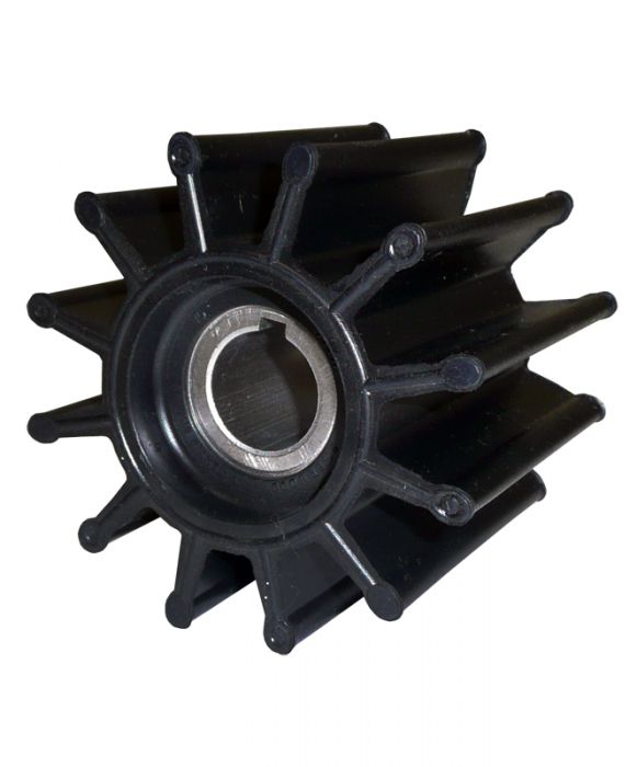 Impeller, Neoprene 12 Blade Ø3.31 Width 2.87" Thread/Thru-Key