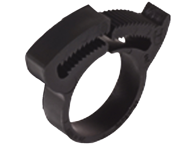 HoseClamp, Ratchet Black Nylon 0.475 to 0.536 10 Pack