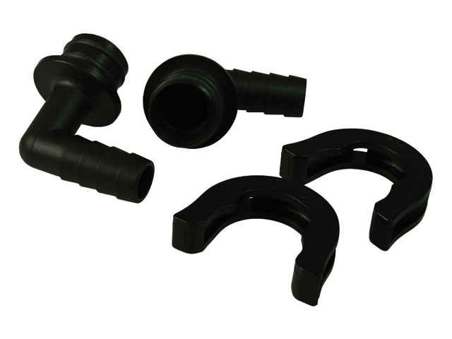 Port Fitting Kit, 1/2" Elbow Barbs & Clips