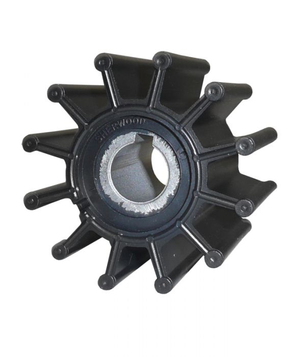 Impeller, Neoprene 12 Blade Ø2.56 Width 2" Key Drive