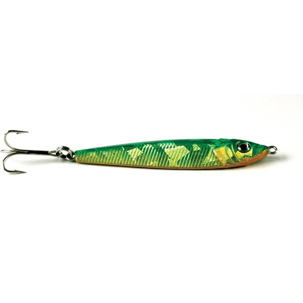 Lure, Jigfish 1.5oz 4 Hook Green/CHT/Orange