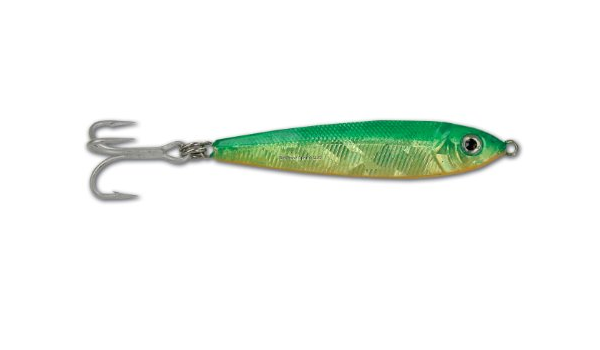 Lure, Jigfish 2oz 1/0 Hook Green/Chartruese/Orange