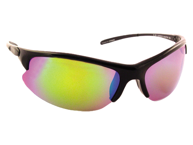 Sunglasses, Harbor Master Frame: Black  Lens: Nuvo Mirror