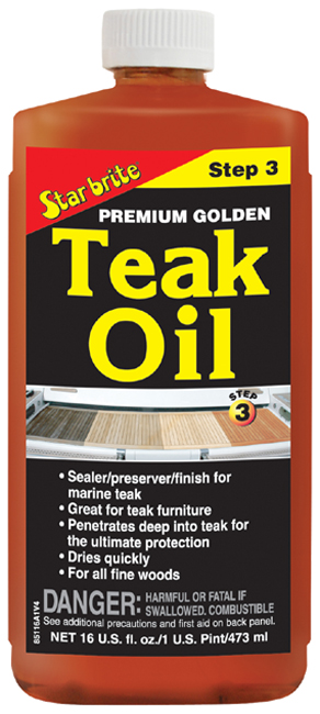 Teak Oil, Premium Golden 16oz