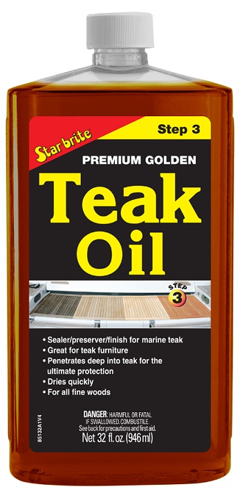 Teak Oil, Premium Golden 32oz