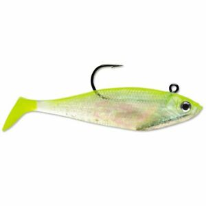 Lure, WildEye Swim Shad 3" Chartreuse Silver