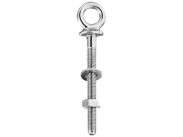 Eye Bolt, 08 x 110mm Chrome Plated Brass