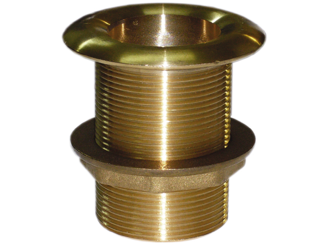 Thru-Hull, Full-Thread:1/2" Length:65mm Brass