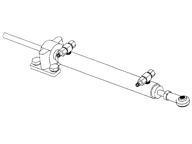 Steering Cylinder, Inboard BA135-7TM 8.3inÂ³