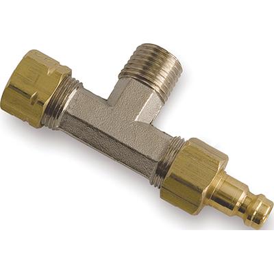 Bleeder Fitting, Compres 3/8" 1/4" NPT Male Bronze Bleeder