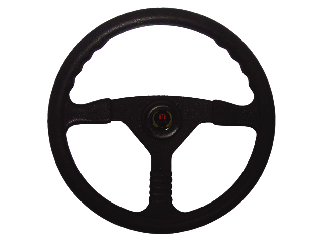 Steering Wheel, "Champion" PVC Black 13.5"