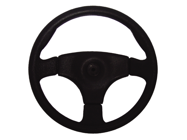 Steering Wheel, "Stealth" PVC Grip Black 14"