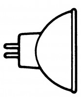 Bulb, 12V 20W with Reflector Ø:35mm Gz4 Halogen