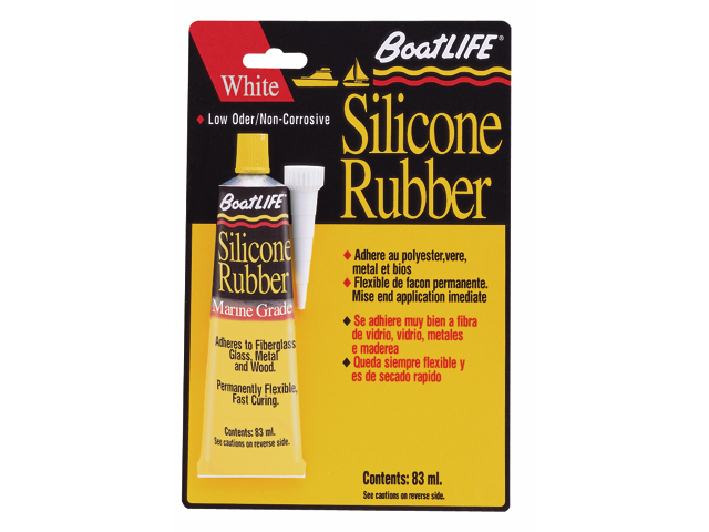 Silicone Rubber , Sealant Marine-Grade Clear 3oz/Tube