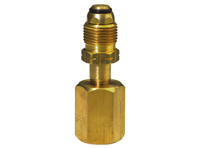 Adapter, Female for Camping-Gas System to Male for US Bottle