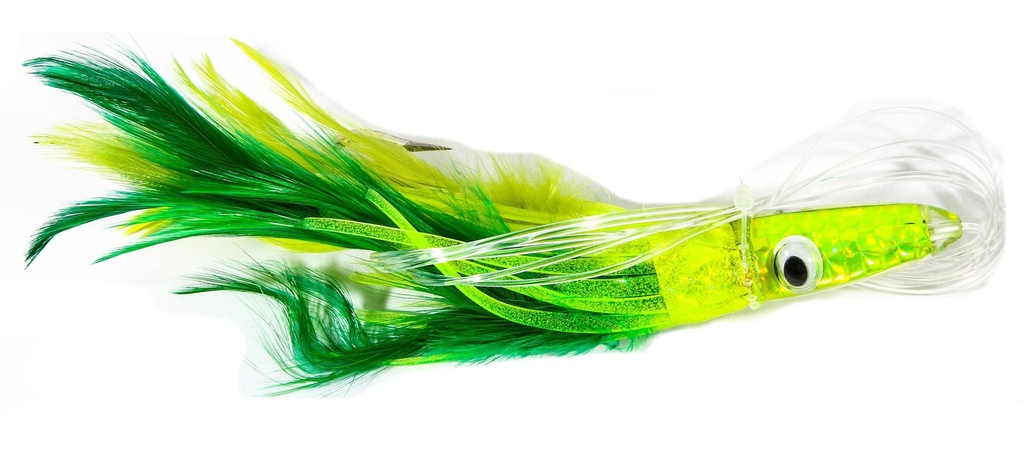 Tuna Treat 6" Rigged 6/0 Green/Yellow