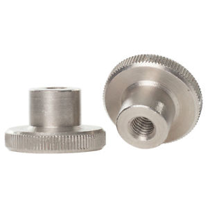 Knob Nut, Stainless Steel Hi-Knurled Thumb M6