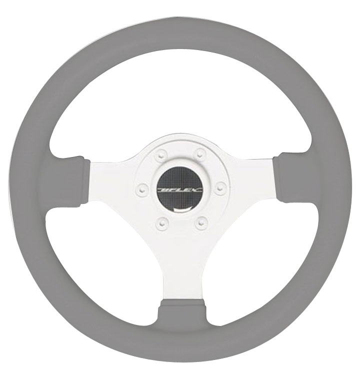 Steering Wheel, Grey Diameter:11.0" 3Spokes