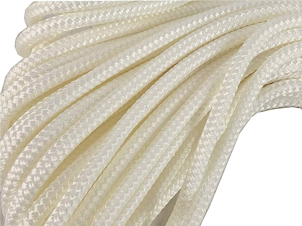 DoubleBraid Rope, Polyester 9/16" 10100Lb White per Foot