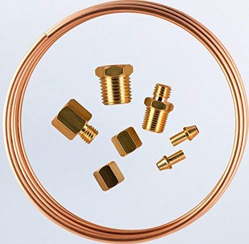 Tubing Kit, Pressure Length:6' Copper