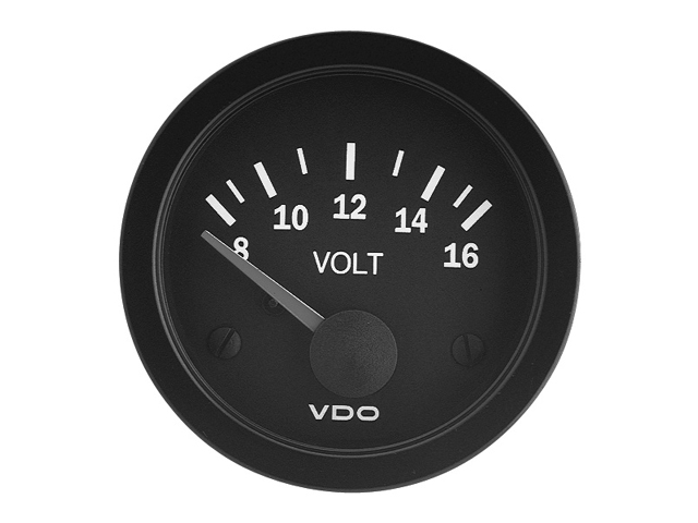 Voltmeter, 12V Black Vision