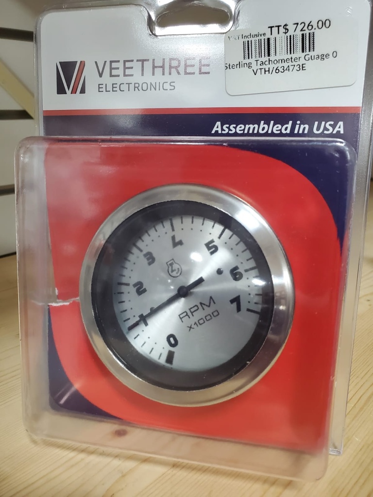 Sterling Tachometer Gauge 0-7000RPM