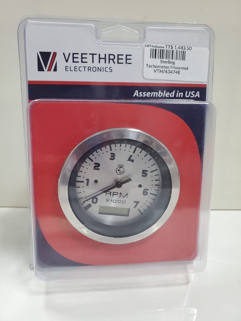 Sterling Tachometer/Hourmeter Gauge