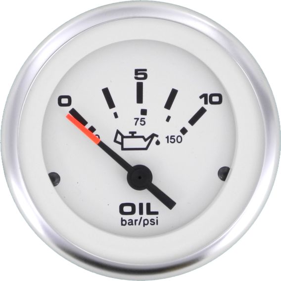 Pressure Gauge, Oil LidoPro 10Bar 10-180ohm 2"