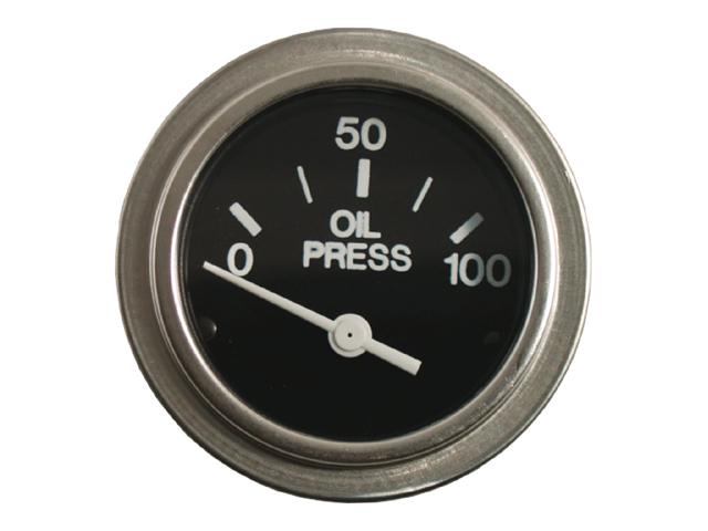 Pressure Gauge, Oil 0-100PSI US Ø2" 12V