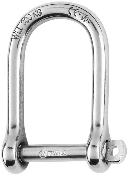 Shackle, D 8mm Large-Opening Self-Locking