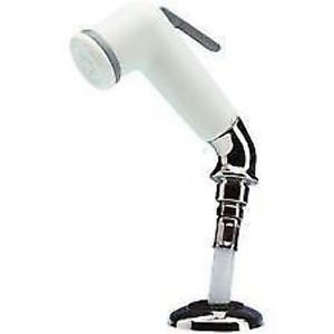 Shower Handset, Length:6' Elbow-Head Deck Mount White