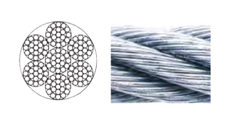 Wire, Galvanize 7x19 10mm Minimum Breaking Load:5990kg per Foot