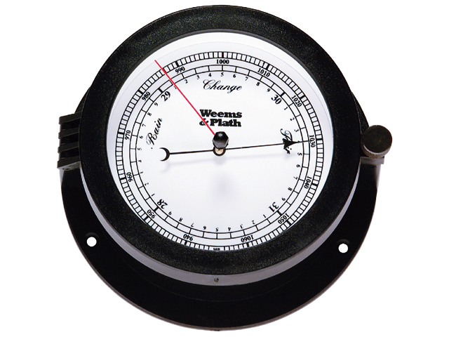 Barometer, Analogue Black Frame Bluewater