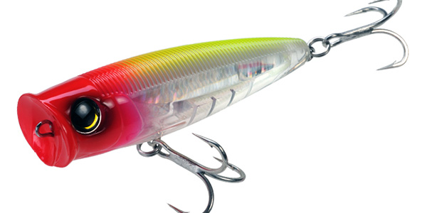 Lure, 3D Popper Float 4.75" 1.5oz Red Head