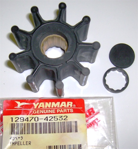 Impeller, Neoprene 9 Blade Ø2.25" Width 1.25" 5/8" Splin Drive