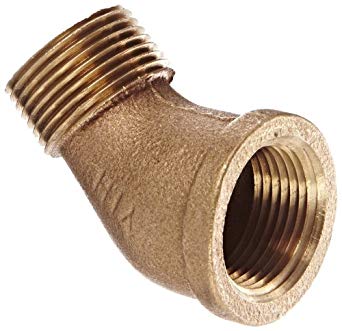 Elbow, Brass 2" Male Female 45º Tapered