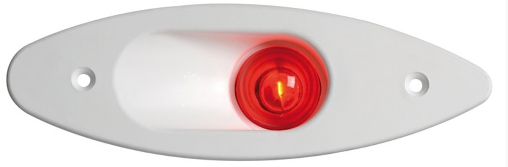 Navigation Light, Built-in ABS White Frame Red Lens