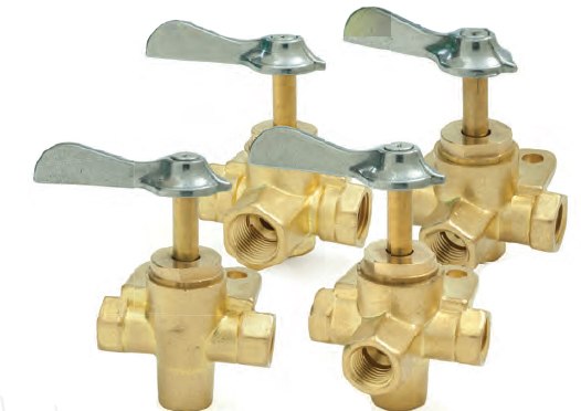 3 Way-Valve, 3/8" NPT Female Fuel Brass