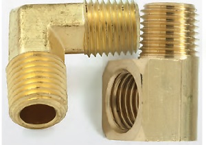 Elbow, 1/4Mpt Male Mal Brass