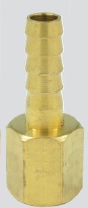 Hose Barb, Hose1/4 Pipe1/4Fpt Brass