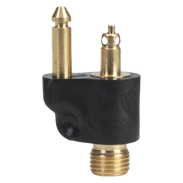 Fuel Connector, 1/4" Johnson Evinrude Brass Male 2Prong