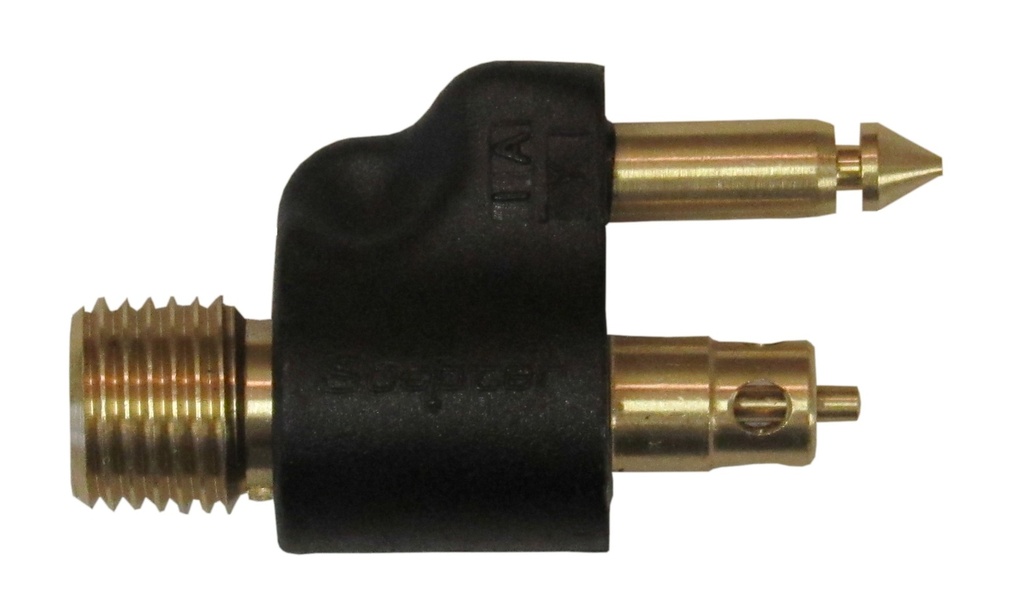 Fuel Connector, 1/4" Yamaha Male Brass 2Prong