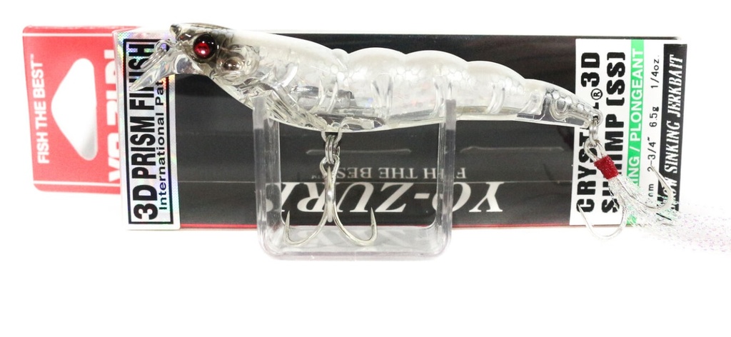 Lure, Crystal 3D Shrimp 2.75" 1/4oz Shrimp 70mm